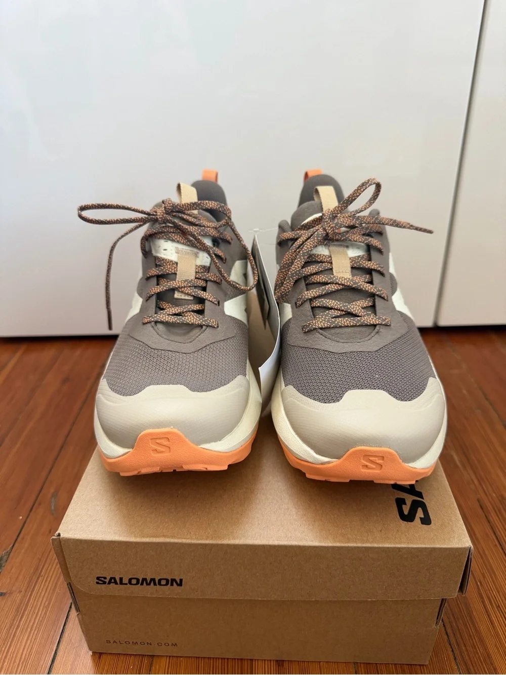 Salomon women's sneakers in brown, cream & orange accents - Picture 5 of 6
